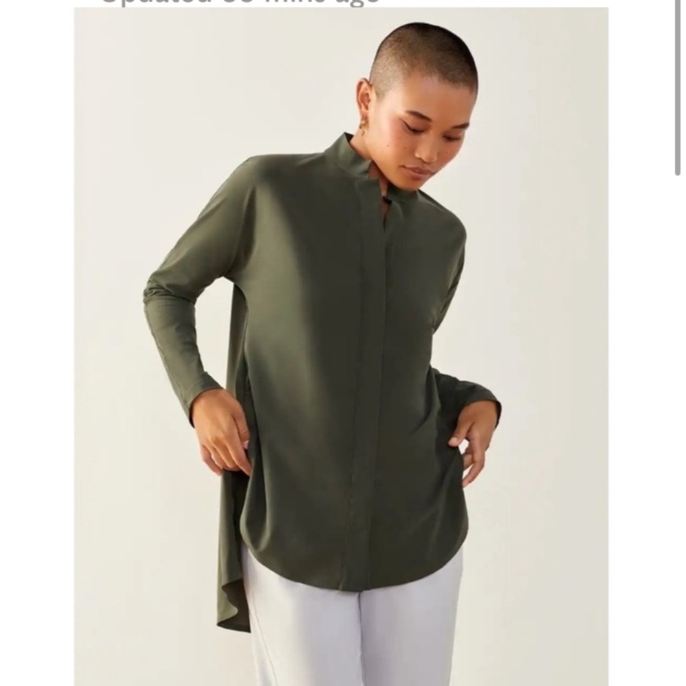 Aday Size Medium Moss Green Something Borrowed Sh… - image 1